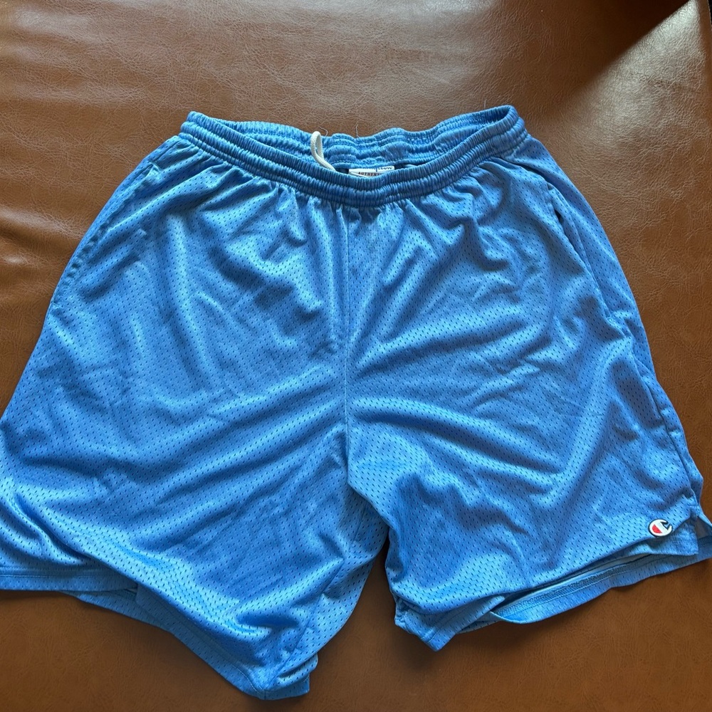 Champion Men's Athletic Shorts in Light Blue